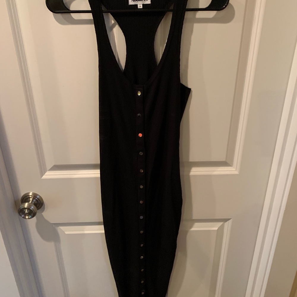 Black Midi Tank Dress